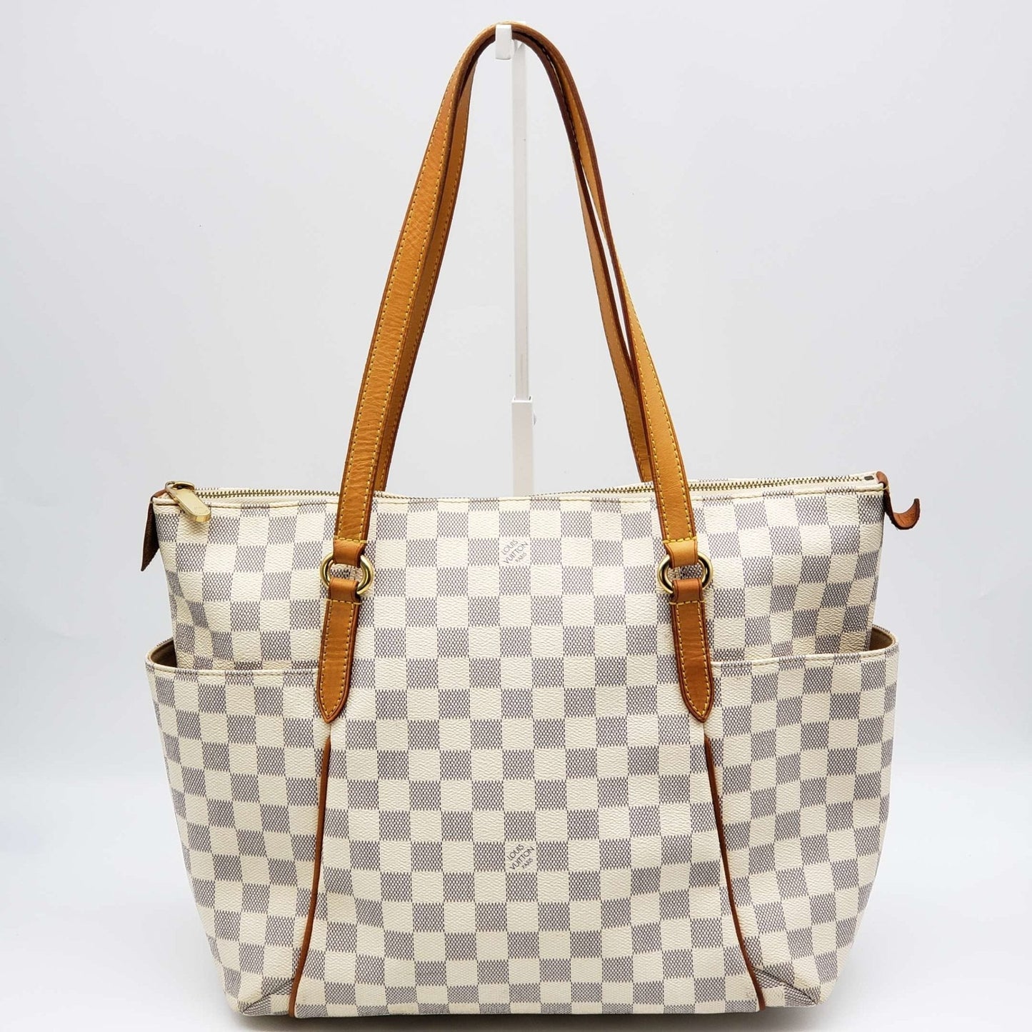 Louis Vuitton Totally MM Damier Azur Shoulder Bag