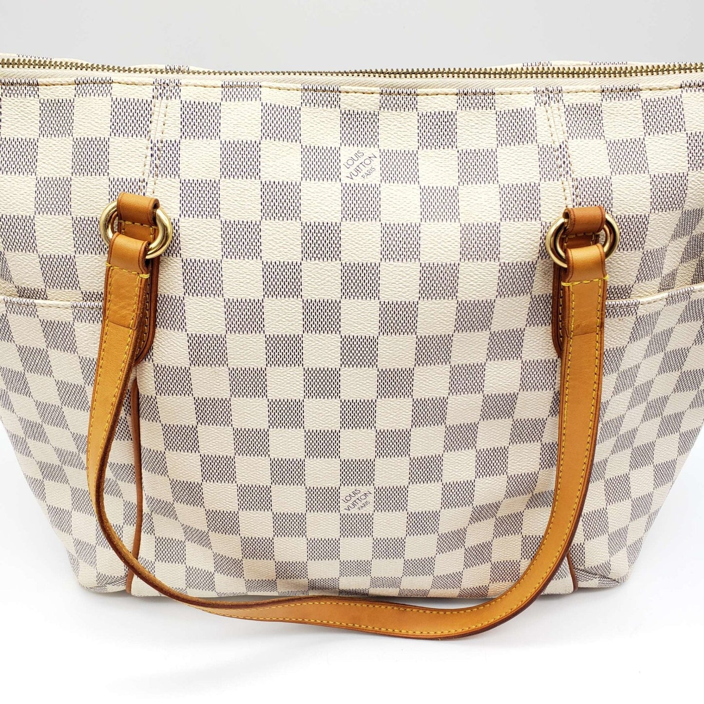 Louis Vuitton Totally MM Damier Azur Shoulder Bag