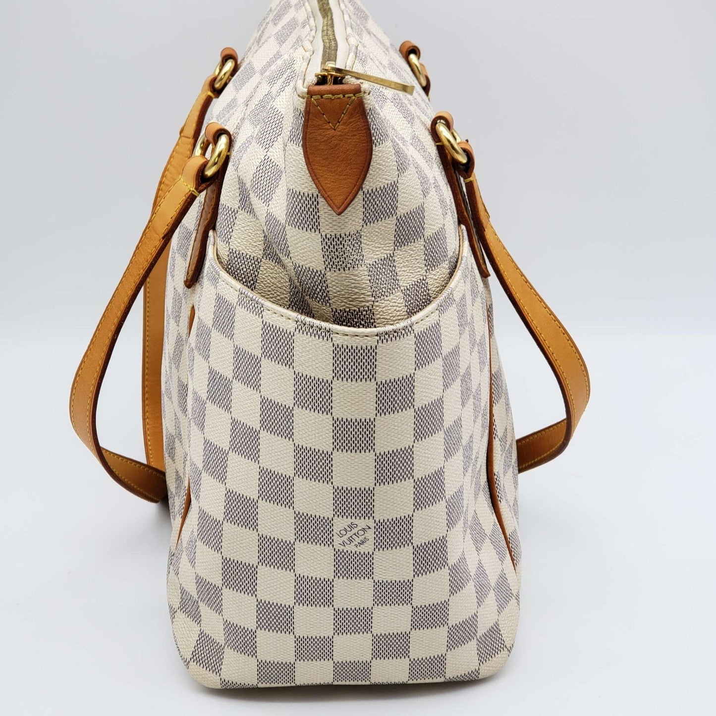 Louis Vuitton Totally MM Damier Azur Shoulder Bag