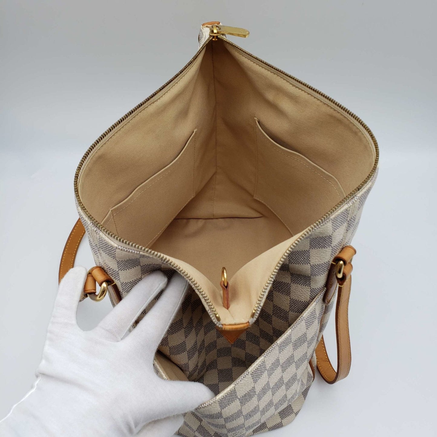 Louis Vuitton Totally MM Damier Azur Tote Bag