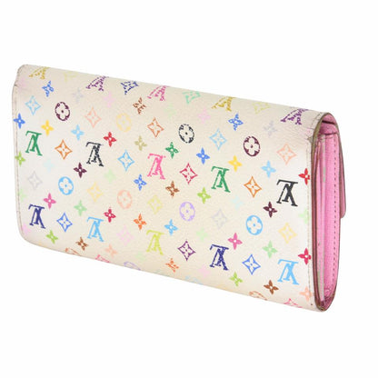 Louis Vuitton White Pink Sarah Takashi Murakami Monogram Multicolore Wallet