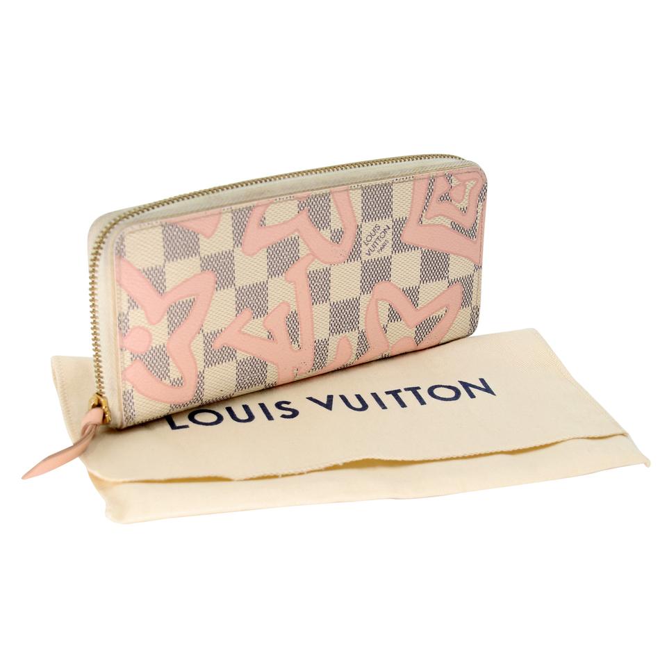 Louis Vuitton Tahiti GM Clemence Leather Round Wallet LV-1104P-0010