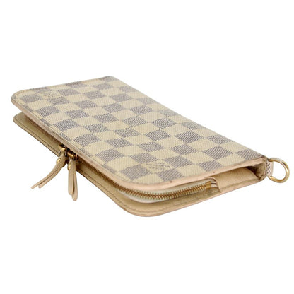 Louis Vuitton Zippy Damier Azur Canvas Insolite Wallet LV-0402N-0106