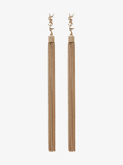 Saint Laurent Women Loulou Chaines Earrings