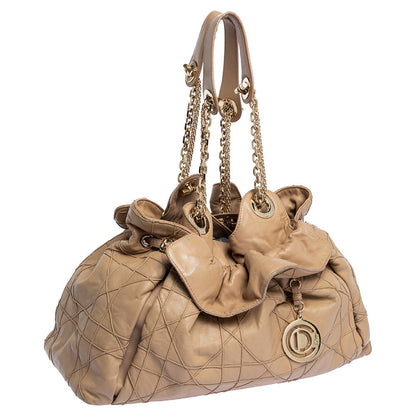 DIOR Beige Cannage Leather Le Trente Tote