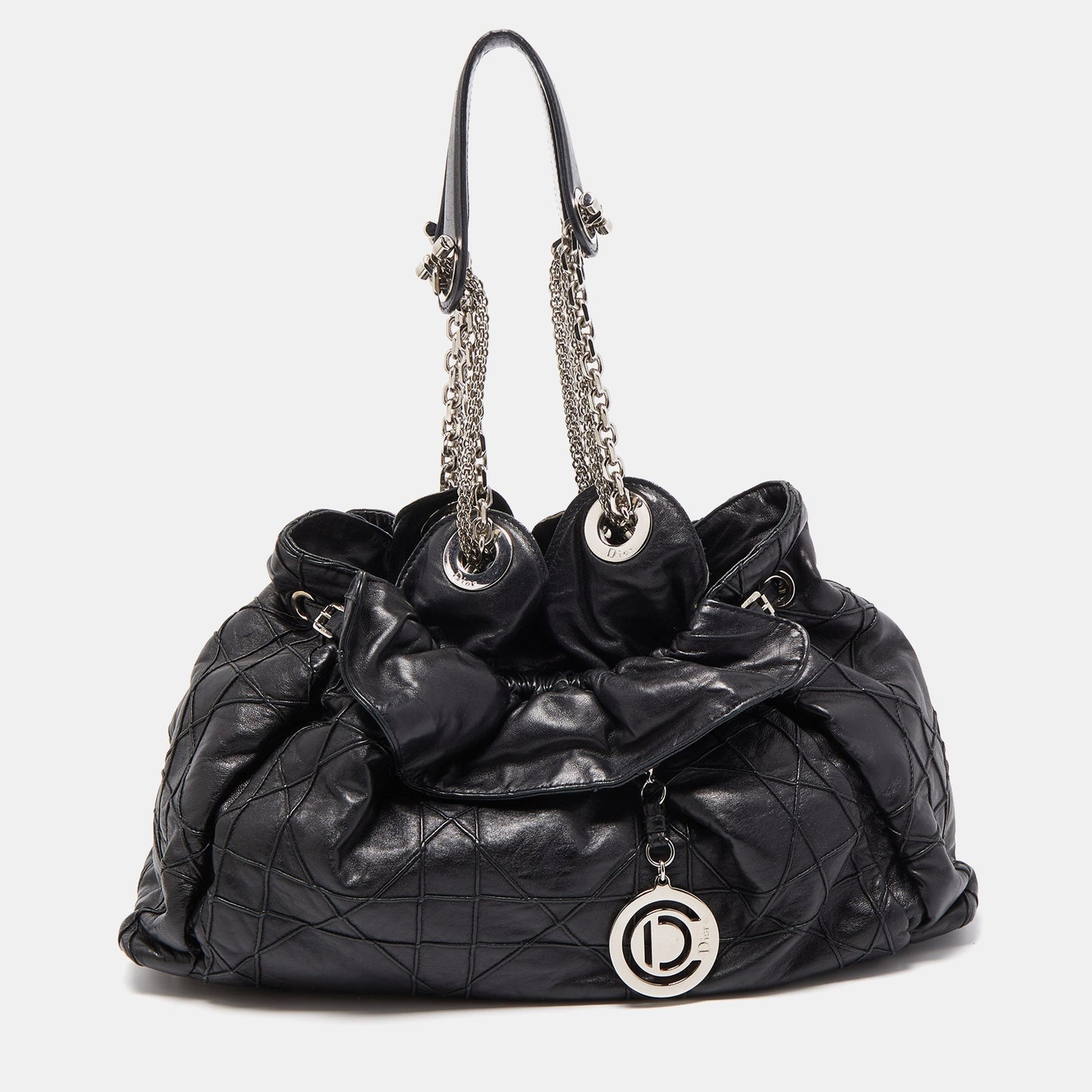 DIOR Black Cannage Leather Le Trente Hobo