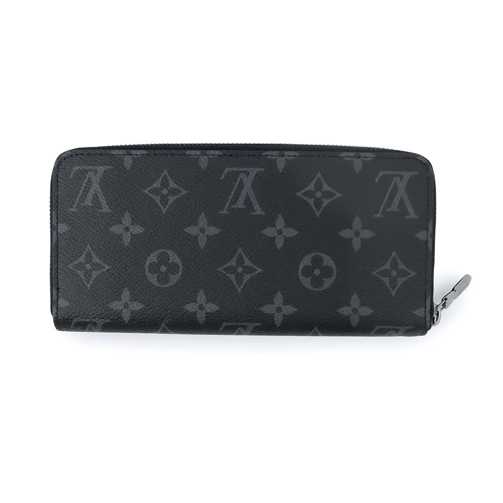 LOUIS VUITTON Zippy Wallet - Horizontal Noir M11611 Monogram Eclipse