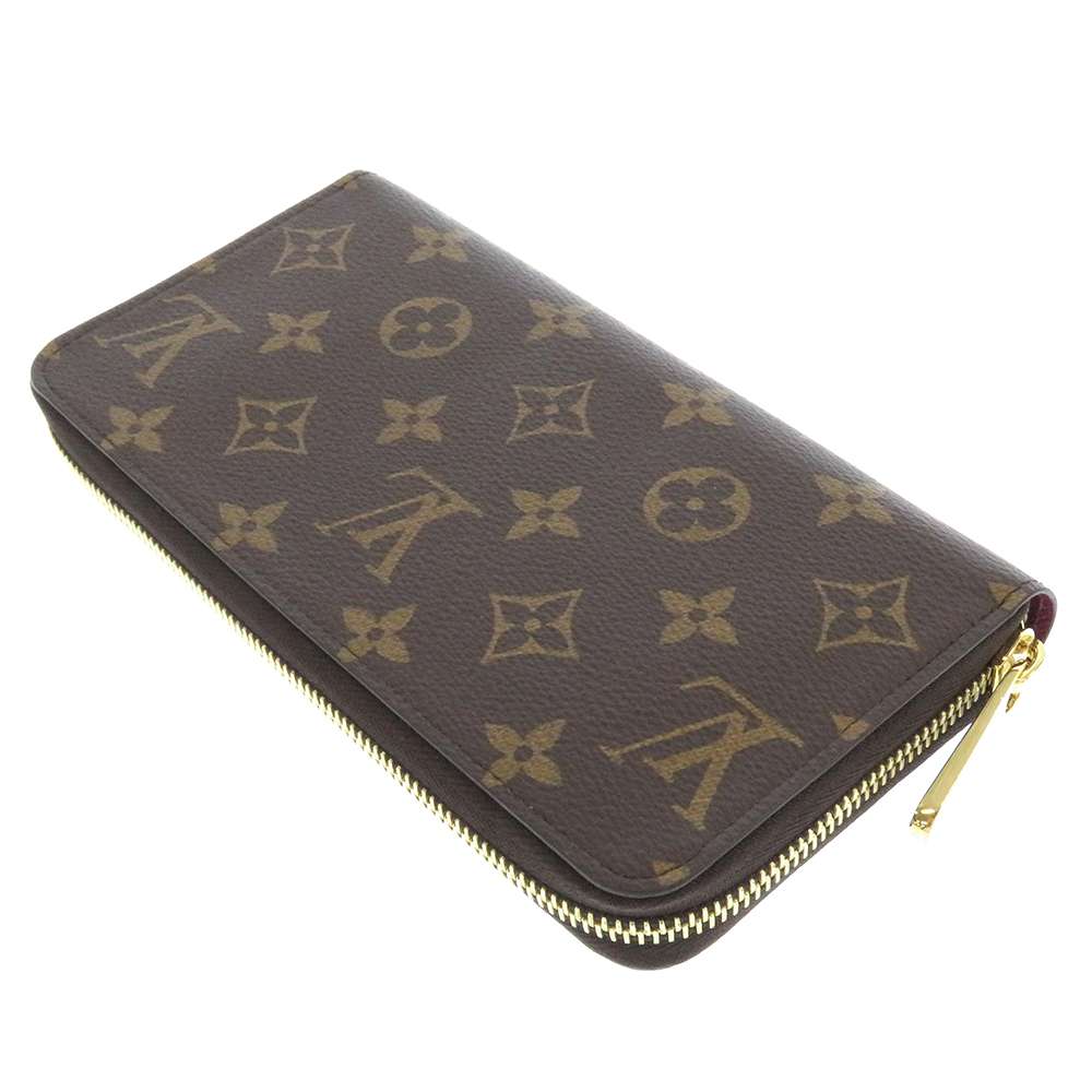 LOUIS VUITTON Zippy Wallet Fuchsia M41895 Monogram