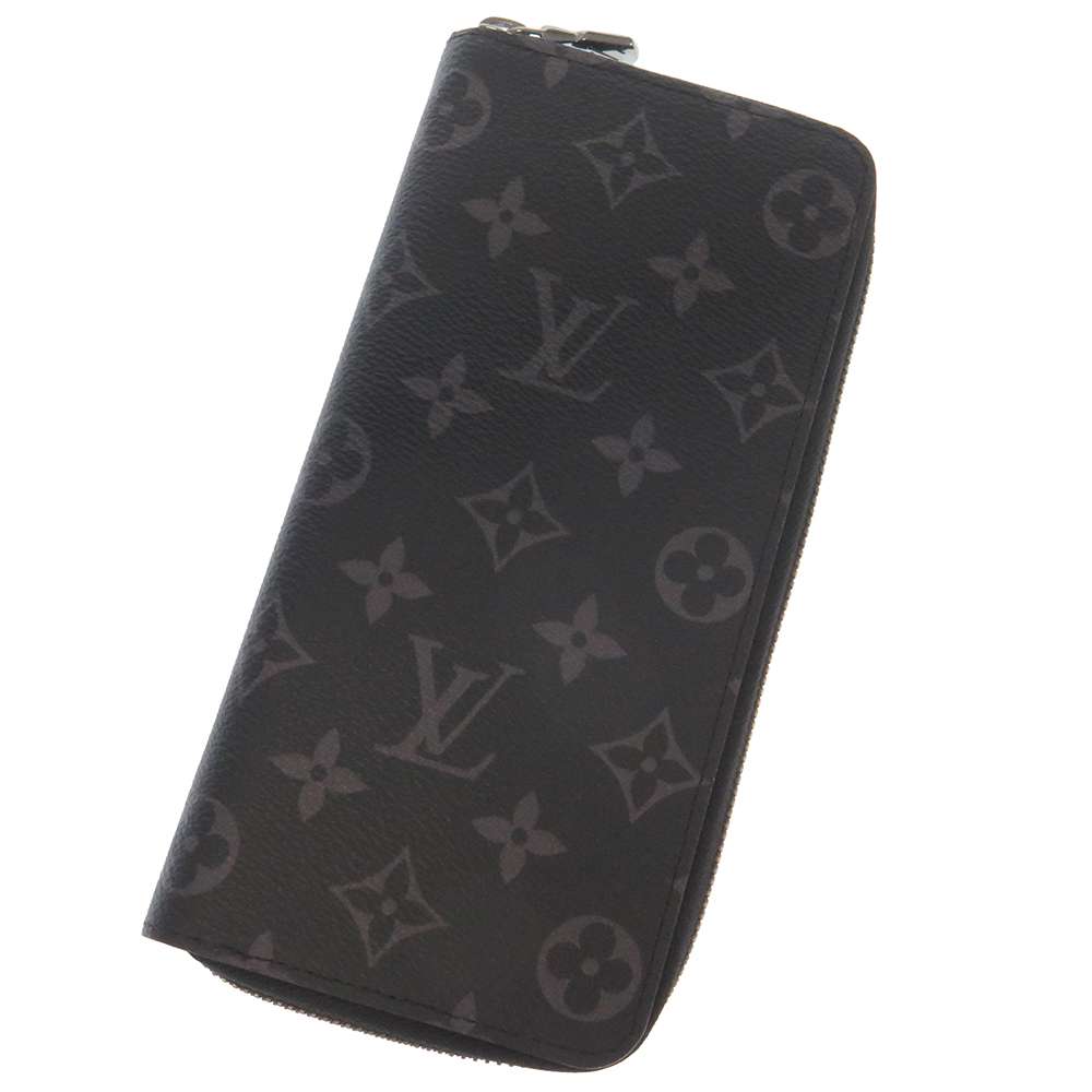 LOUIS VUITTON Zippy wallet Vertical Noir M62295 Monogram Eclipse