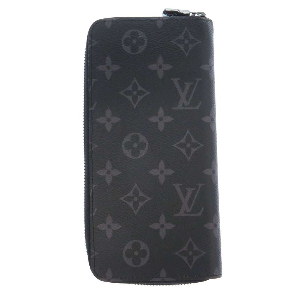 LOUIS VUITTON Zippy wallet Vertical Noir M62295 Monogram Eclipse