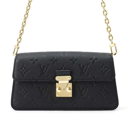 LOUIS VUITTON Wallet on Chain Metis Noir M82637 Monogram Empreinte Leather