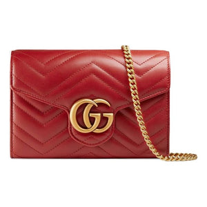(WMNS) GUCCI GG Marmont Series Mini Red Shoulder Bag 474575-DRW1T-6433