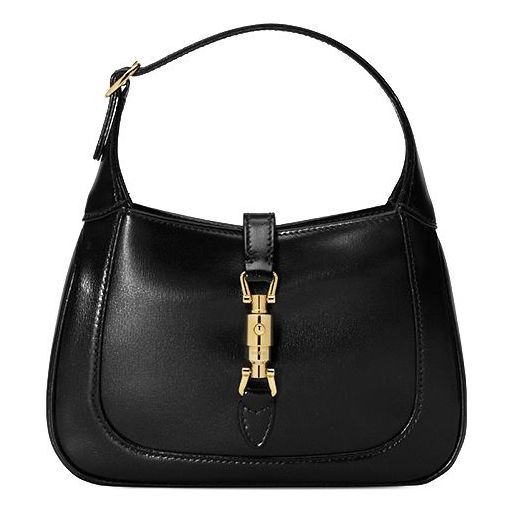 (WMNS) GUCCI Jackie 1961 Series Bag Single-Shoulder Bag MIni-Size Black 637091-10O0G-1000