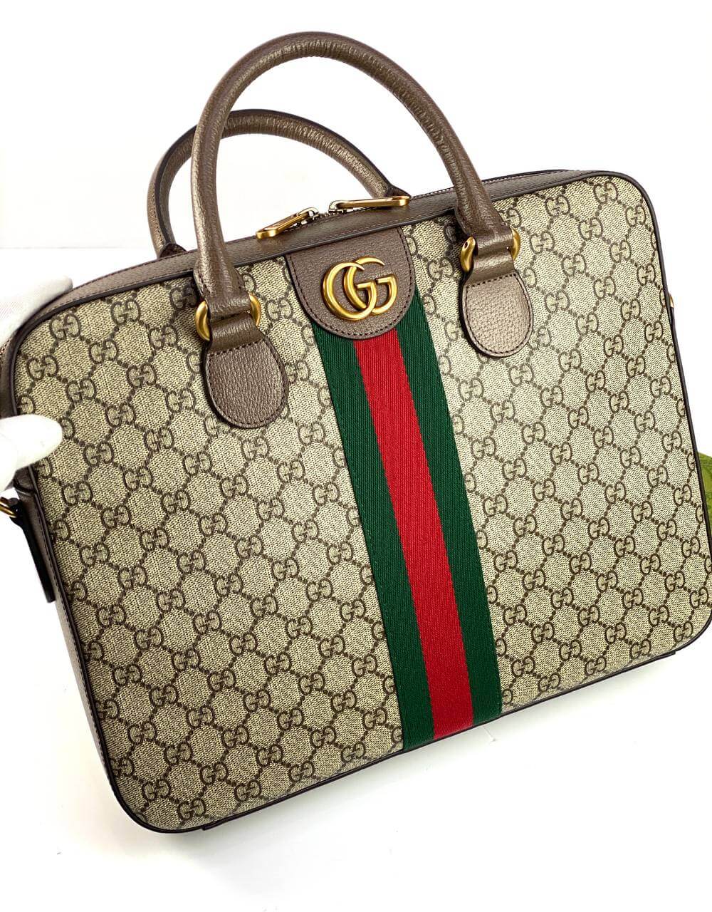 Men's briefcase from the Gucci Ophidia GG collection