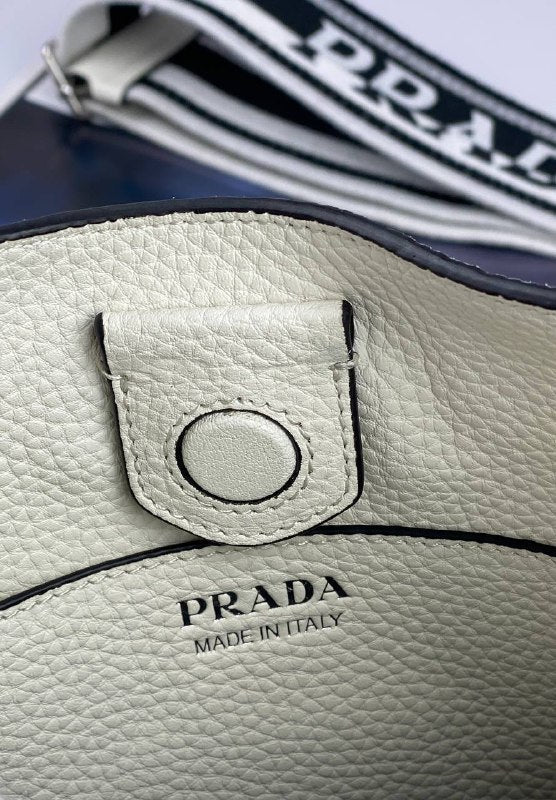 Prada Leather mini shoulder bag white