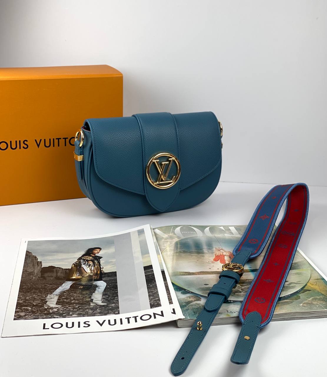 Louis Vuitton Bags PONT 9 SOFT PM blue