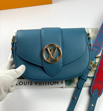 Louis Vuitton Bags PONT 9 SOFT PM blue