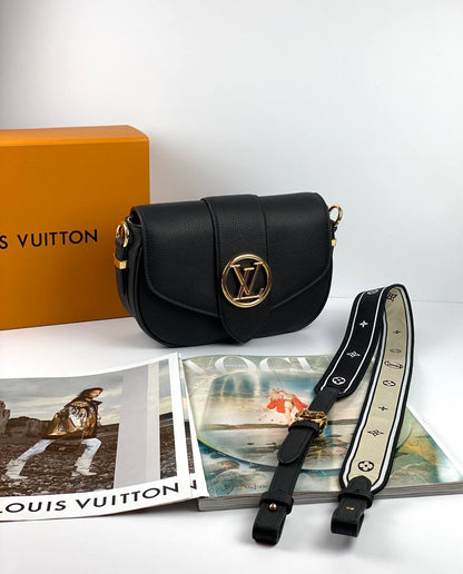 Louis Vuitton Bags PONT 9 SOFT PM black