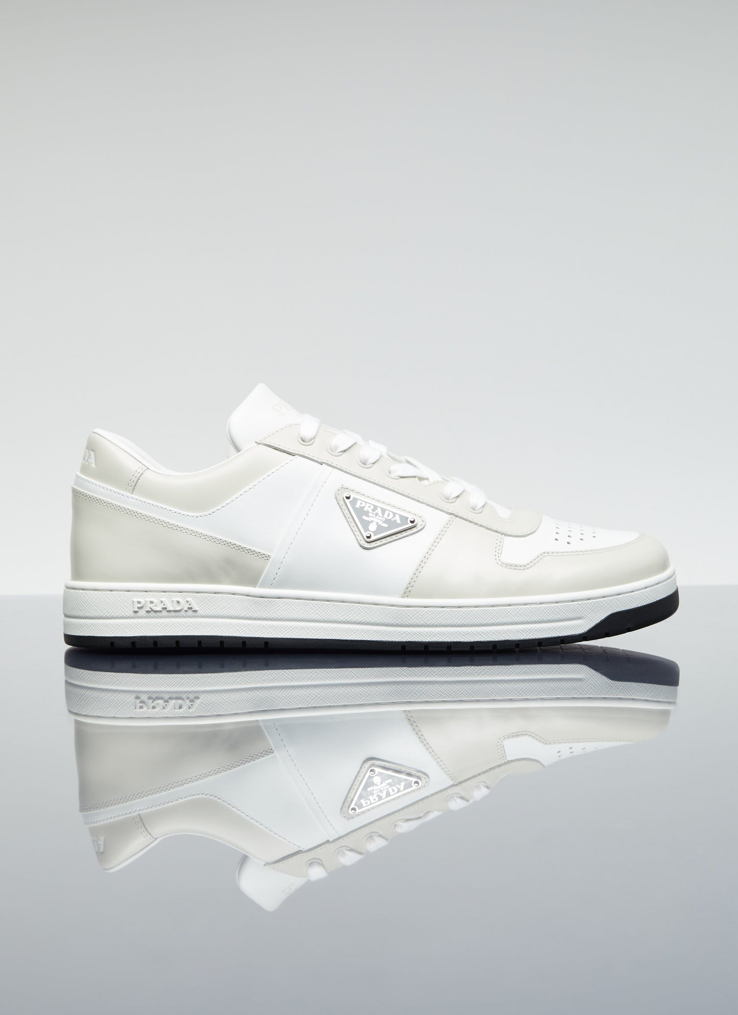 Prada Men Downtown Leather Sneakers