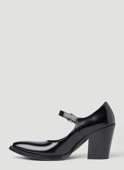 Prada Women Mary Jane Heeled Sandals