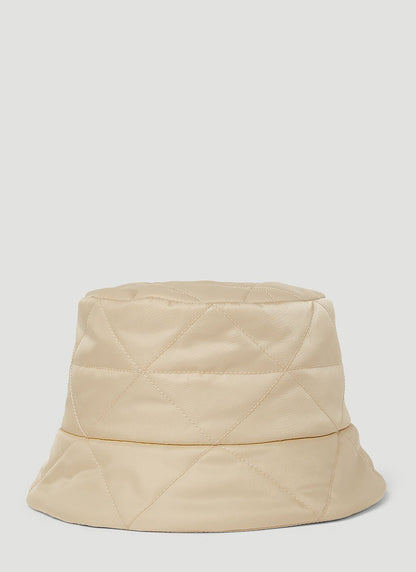 Prada Women Quilted Logo Bucket Hat