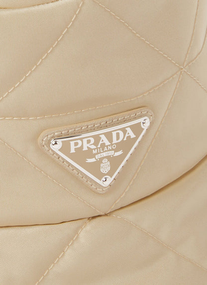 Prada Women Quilted Logo Bucket Hat