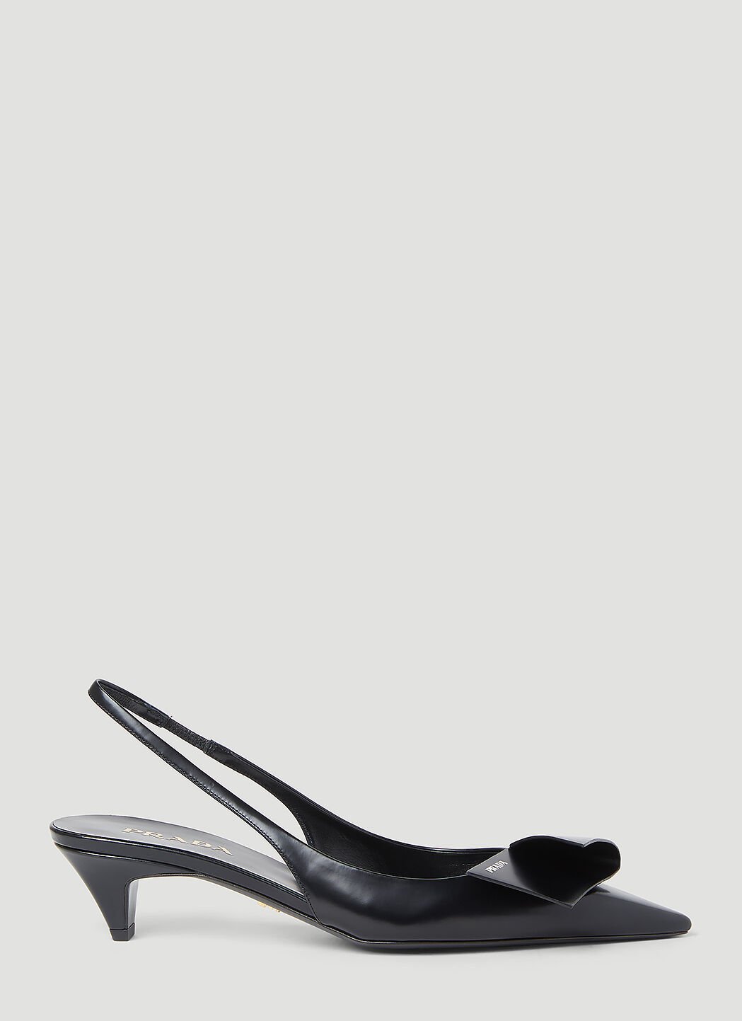 Prada Women Logo Slingback Heels