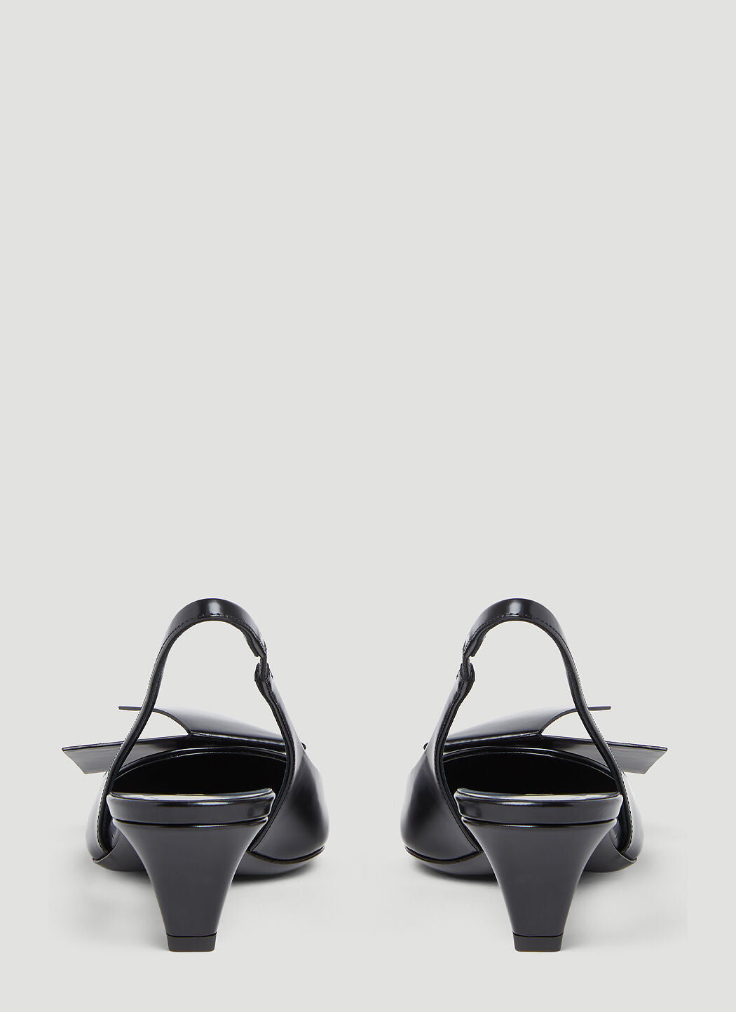 Prada Women Logo Slingback Heels