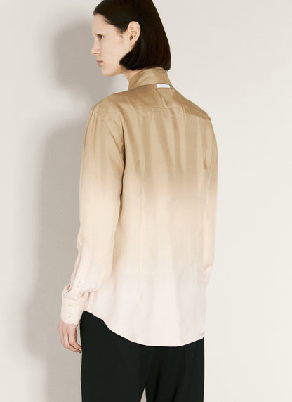 Prada Women Ombre Silk Shirt