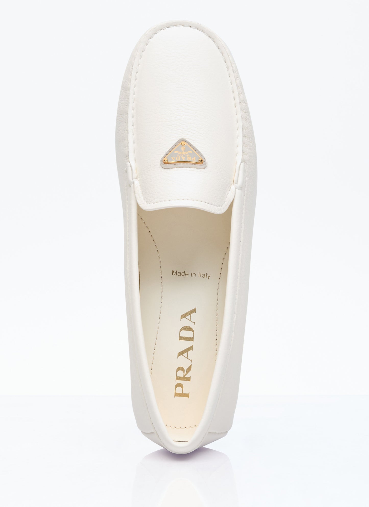 Prada Women Driver Leather Loafers