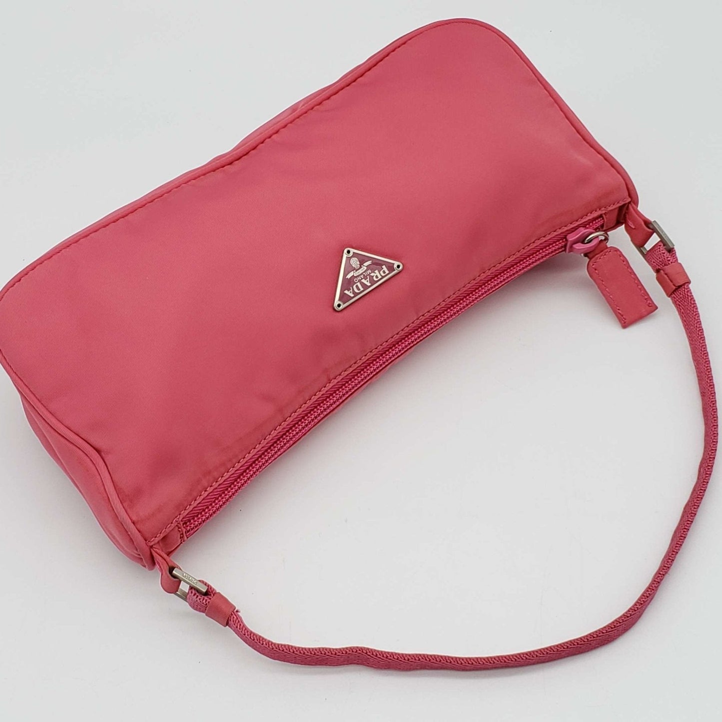 Prada Accessories Pink Nylon Hand Bag