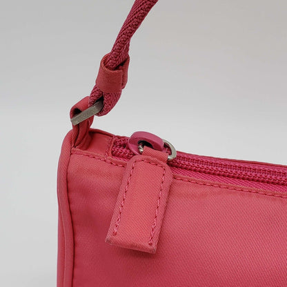 Prada Accessories Pink Nylon Hand Bag