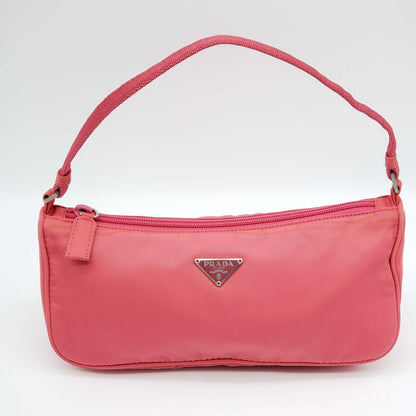 Prada Accessories Pink Nylon Hand Bag