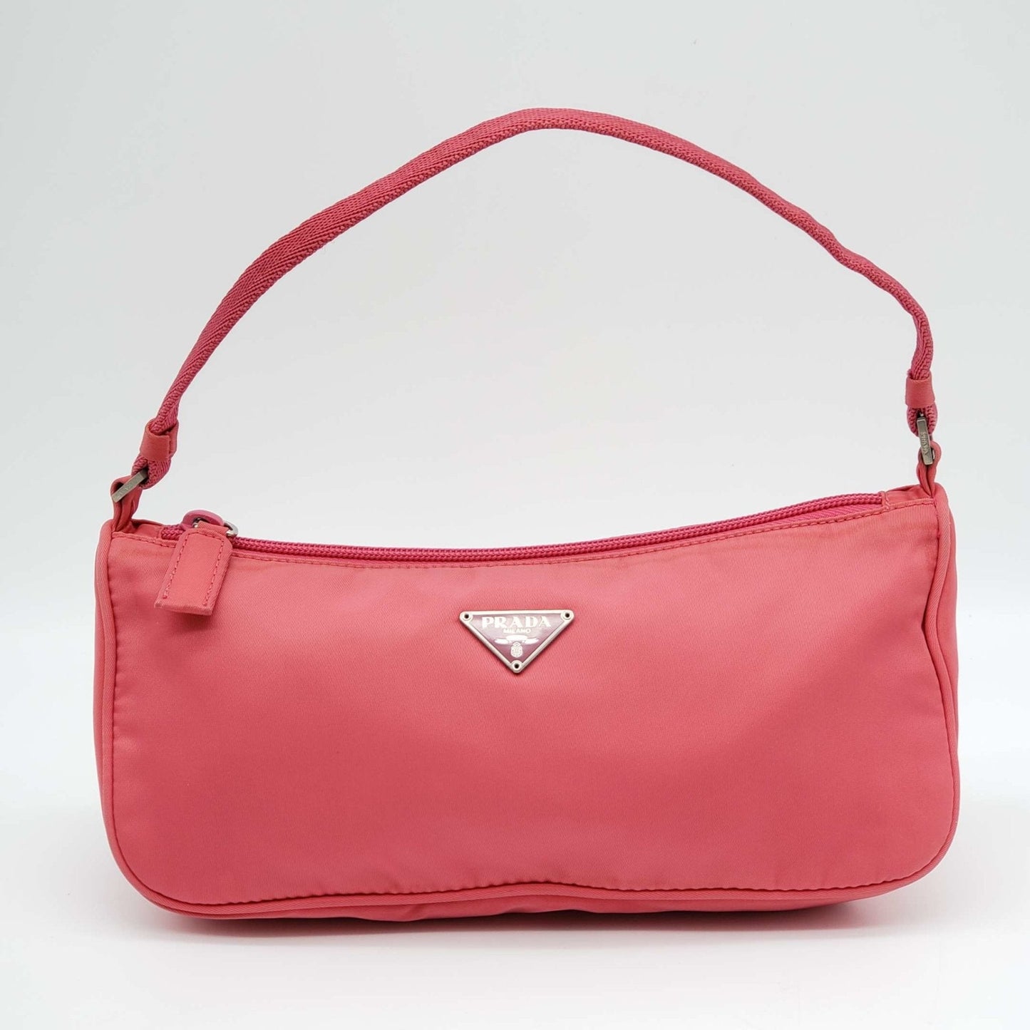 Prada Accessories Pink Nylon Hand Bag