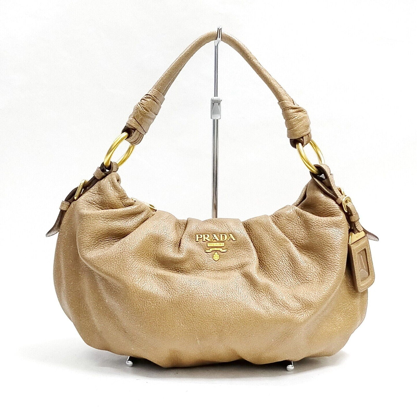 Prada Brown Leather Hand Bag