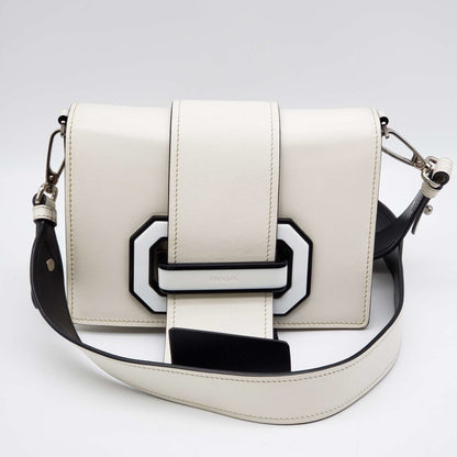 Prada Cahier White Shoulder and Crossbody Bag