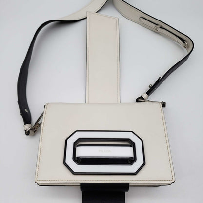 Prada Cahier White Shoulder and Crossbody Bag