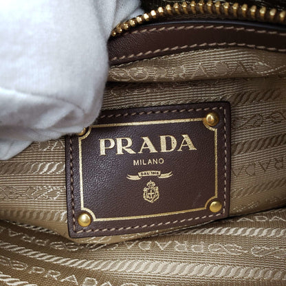 Prada Canvas and Leather Crossbody Bag