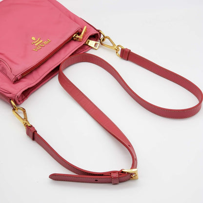 Prada Tessuto Nylon Messenger Crossbody Bag