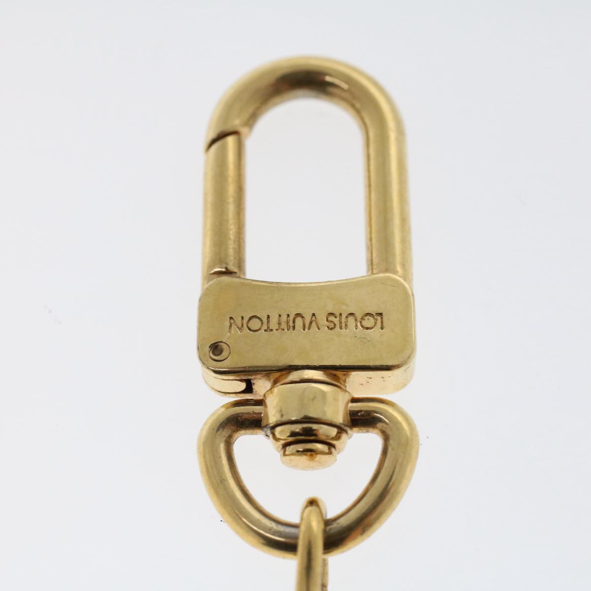 LOUIS VUITTON Anneau Cles Key Holder Metal Gold Tone LV Auth rd5629