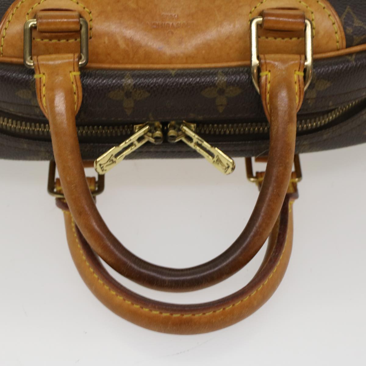 LOUIS VUITTON Monogram Trouville Hand Bag M42228 LV Auth rd5640