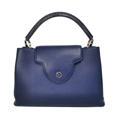 Louis Vuitton Capucines MM Exotic Blue Taurillon