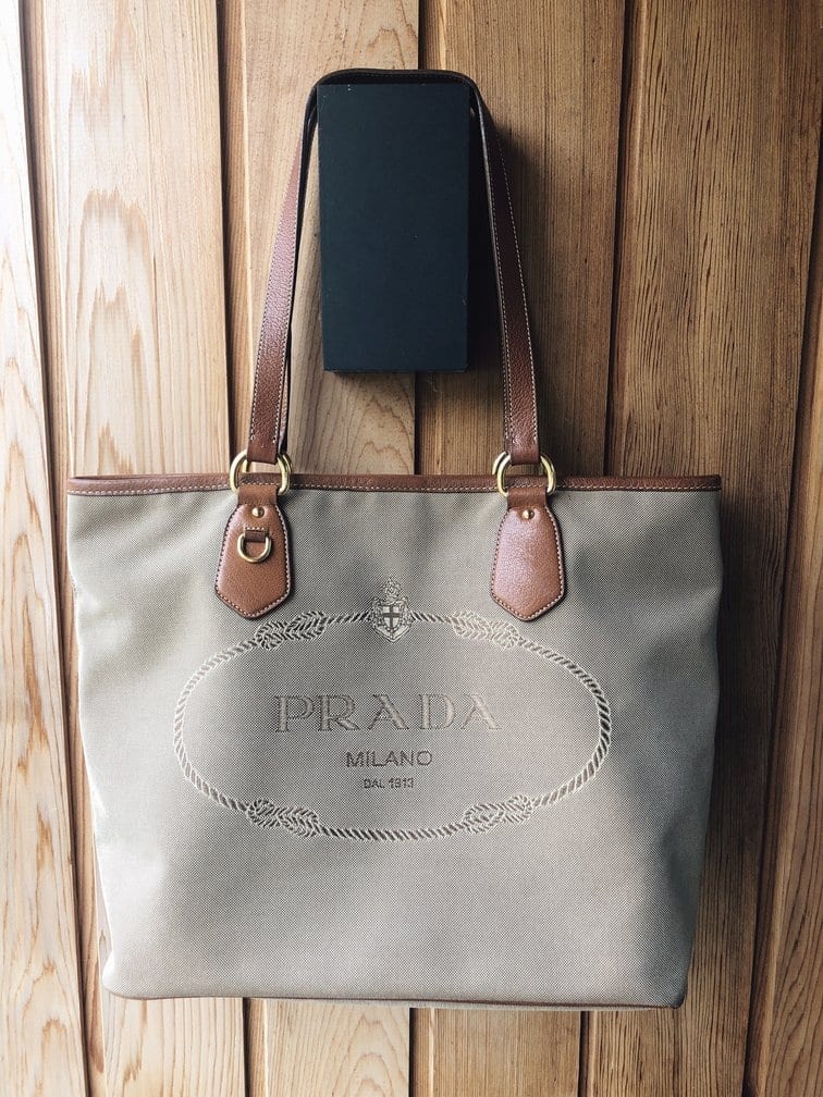 Vintage Prada Canvas Tote