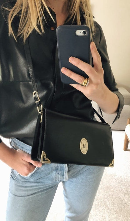 Vintage Christian Dior Black Bag