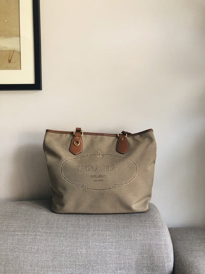 Vintage Prada Canvas Tote