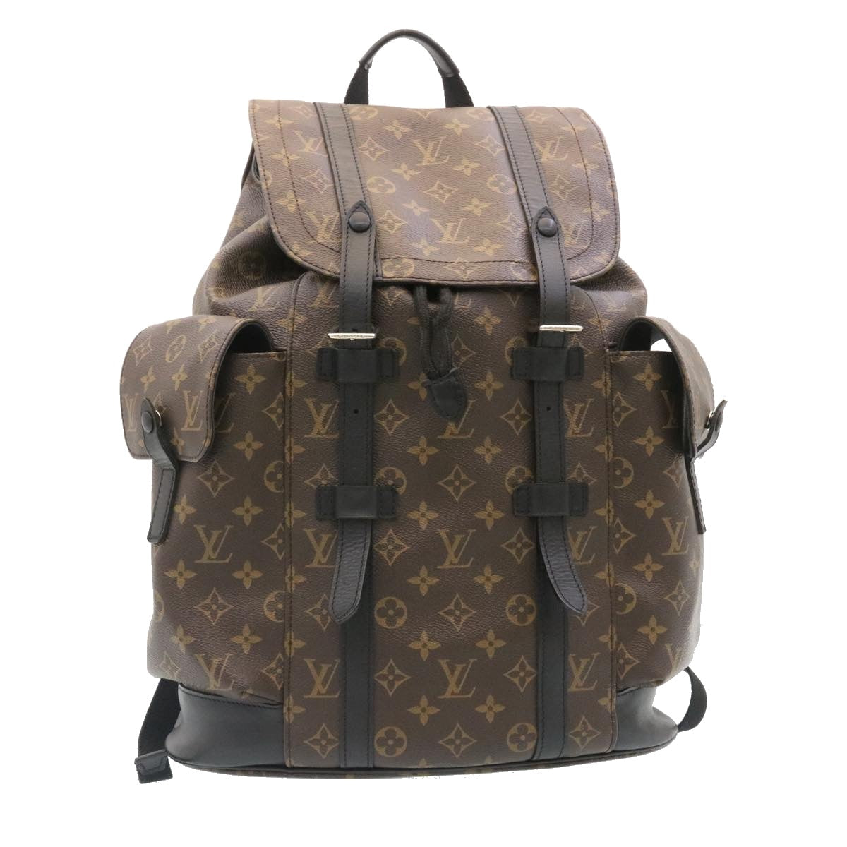 LOUIS VUITTON Monogram Macassar Christopher PM Backpack M43735 LV  rz083A