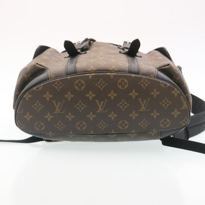 LOUIS VUITTON Monogram Macassar Christopher PM Backpack M43735 LV  rz083A