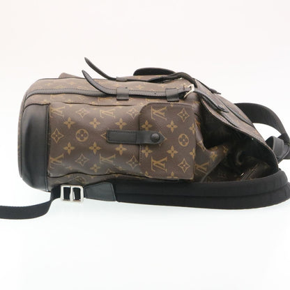 LOUIS VUITTON Monogram Macassar Christopher PM Backpack M43735 LV  rz083A