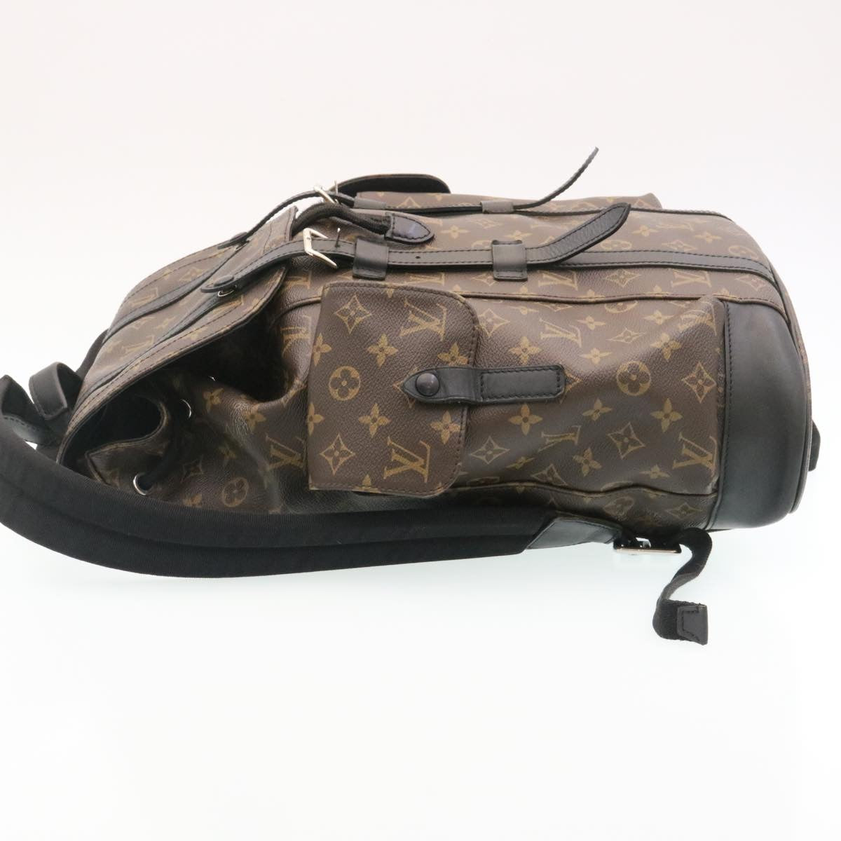 LOUIS VUITTON Monogram Macassar Christopher PM Backpack M43735 LV  rz083A