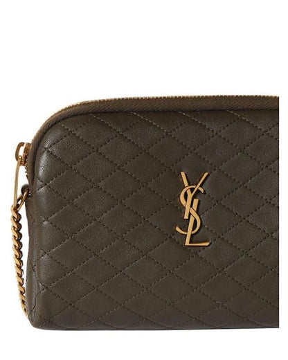 Saint Laurent Women Mini Gaby Quilted Leather Shoulder Bag